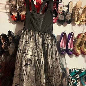American Horror Story Asylum Dress AHS Hot Topic Med Halloween Skull